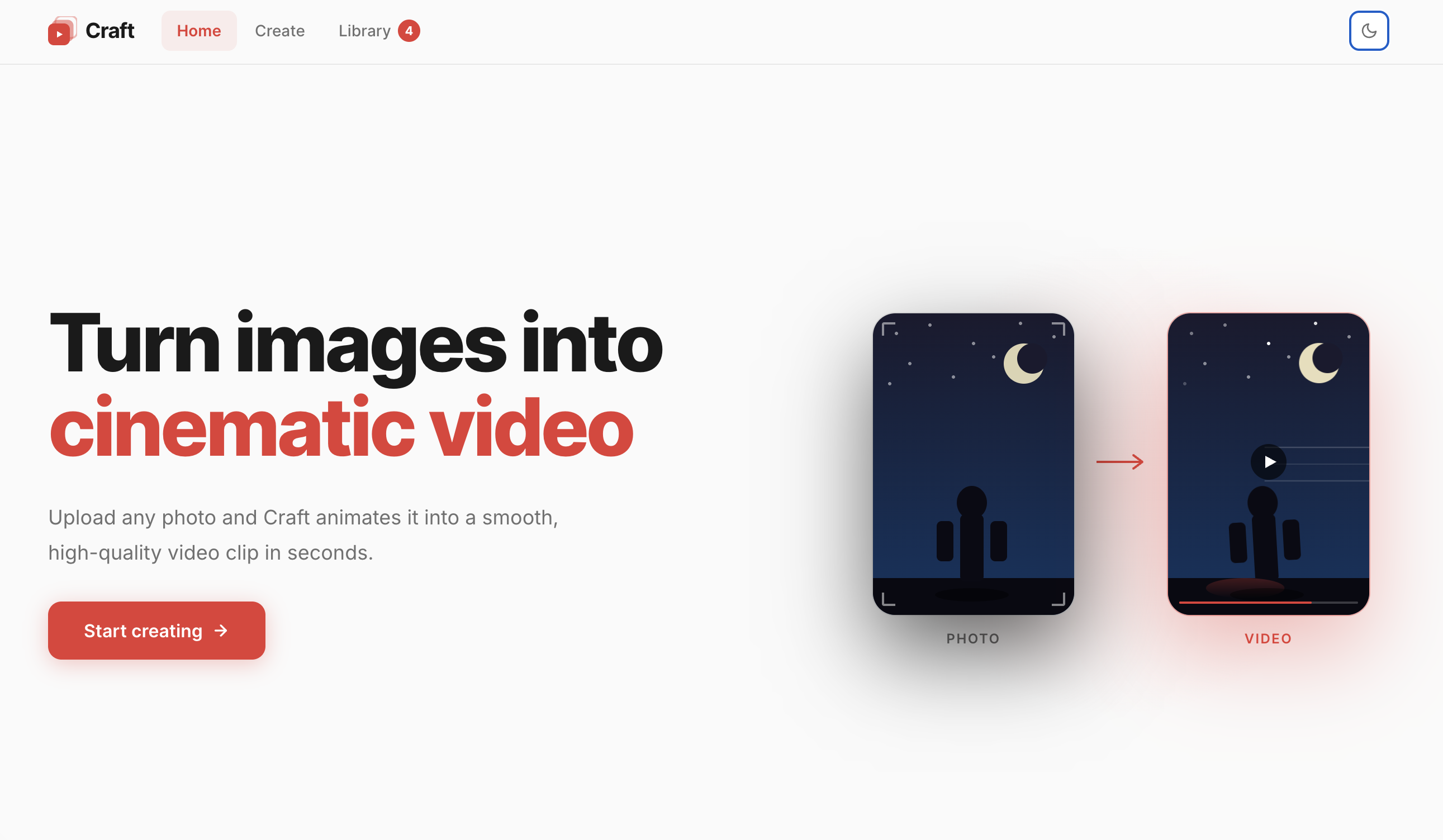 Craft website screenshot